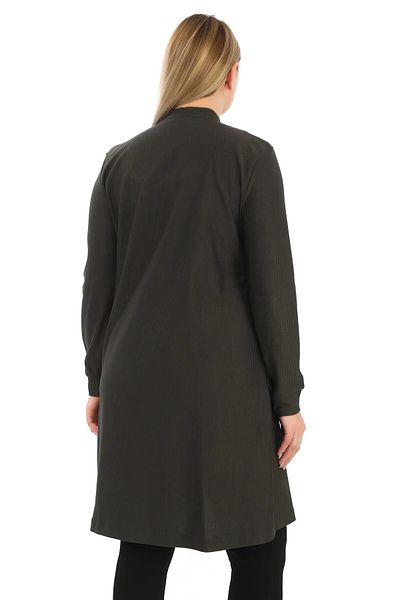 AfifeCOLLECTİON Button Closure Mother Cardigan Stylish Long Women's Cardigan