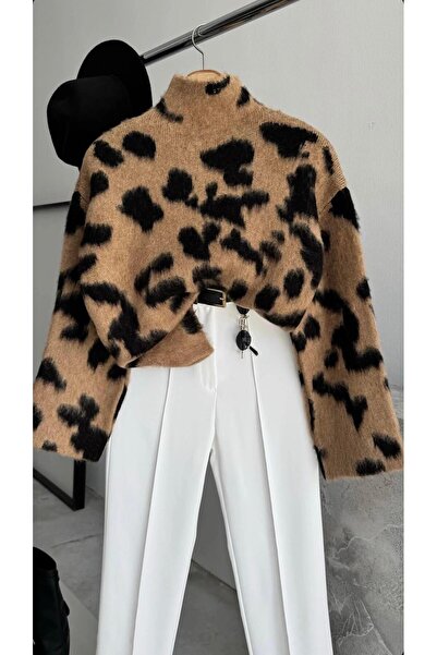 Acar Boutique Leopar Desen Kazak