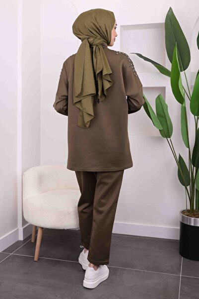 İmajButik Khaki Shoulder Stone Scuba Set
