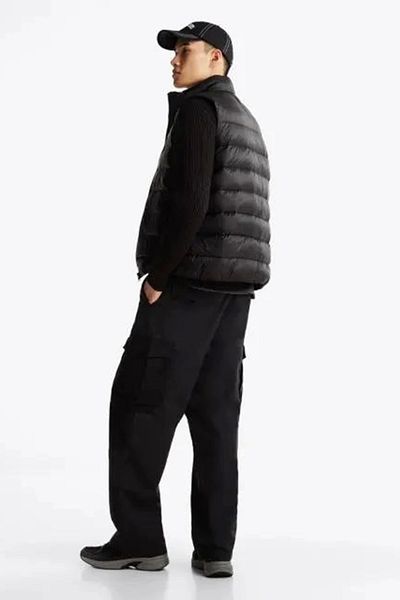 Tommy Hilfiger Чоловічий чорний жилет на блискавці Tommy Jeans