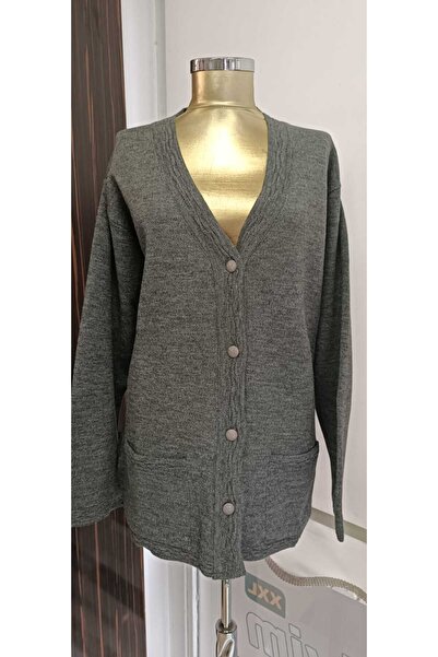 ÇELİKGİYİMXXL BÜYÜKBEDEN ÖRME KALIN CEKET 2617