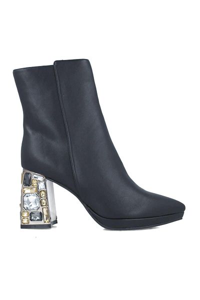 MENBUR WOMEN SHOES BLACK ANKLE BOOTS