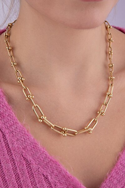 Fiyonk Kuyumculuk 14 Ayar Altın Topçuk Ataç Kolye 11.20 mm