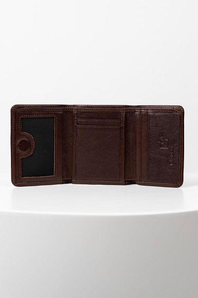 BAYDERİ Olis Men's Genuine Leather Rfid Protected Magnet Closure Card Holder Wallet