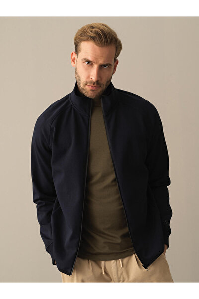 Xint Erkek Lacivert Pamuk Dokulu Regular Fit Sweatmont