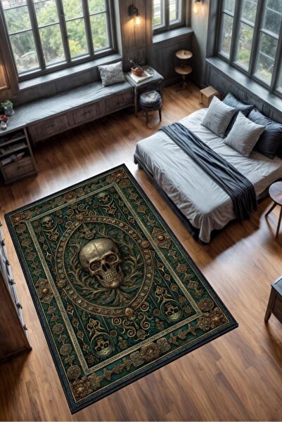 Homshtag Gotik Cadı Ormanı Temalı Halı Koyu Renkli Retro Oturma Odası Halısı ...