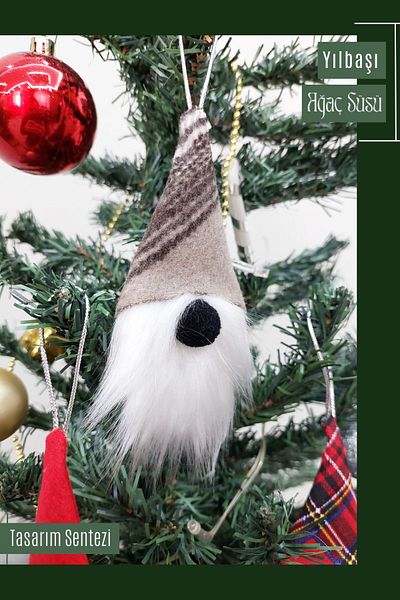 teknotrust 3-Piece Christmas Gnome Luck Dwarf Pine Tree Ornament Decor Christmas Ornament Santa Claus New Year Gift Christma