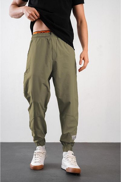Butik Trend We Men's Regular Fit Jogger Pants with Elastic Waist and Legs