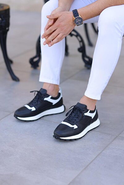 Serhat Özköroğlu -siyah Erkek Ayakkabı Siyah-beyaz