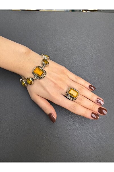 Gümüşhanesi Strin taşından otantik gümüş set