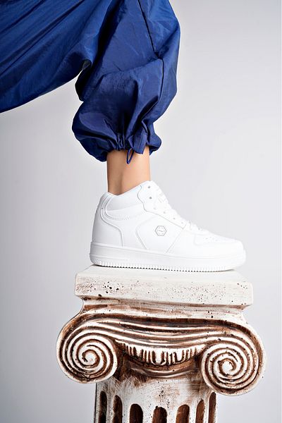 Moda Kadıköy ΑΘΛΗΤΙΚΑ ΠΑΠΟΥΤΣΙΑ UNISEX SNEAKER ΛΕΥΚΗ Λαιμόκοψη