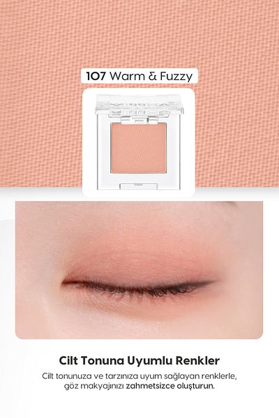 Missha Soft Textured Single Mat - Non-Spill, Modern Shadow Matte (107 Warm&Fuzzy)