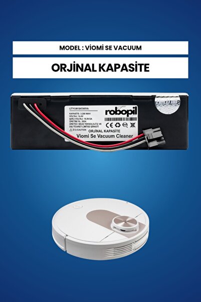 ROBOPİL Viomi Se Vacuum Cleaner Robot Süpürge Bataryası (ORJİNAL KAPASİTE) 32...