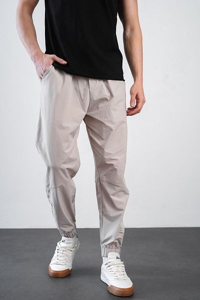 Butik Trend We Men's Regular Fit Jogger Pants with Elastic Waist and Legs