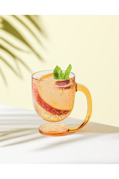 Madame Coco Domme 2-Pack Plastic Mug - Orange - 385 ml