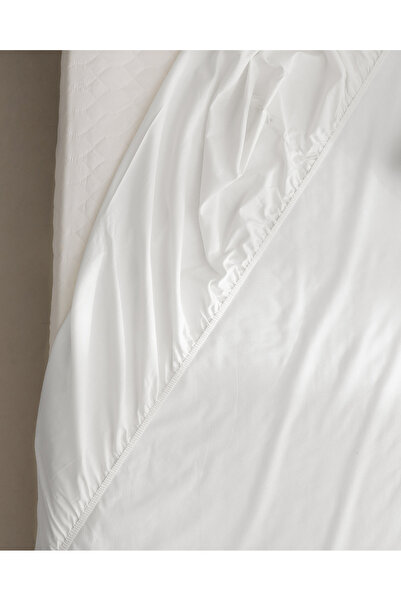 Madame Coco Manon Single Plus 100% Cotton Ranforce Fitted Sheet - White