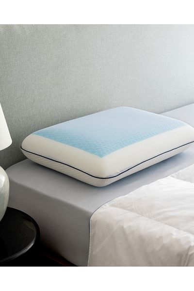 Madame Coco Fuchsia Visco Gel Cooling Pillow - White - 60X40 cm