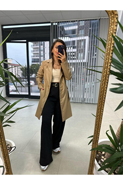 caddstore İthal Deri Trençkot