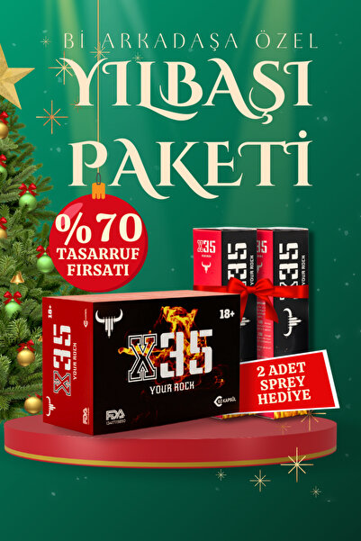 X35 YOUR ROCK Yılbaşına Özel avantajlı paket Lepidyum-kore Ginsengli Kadın-er...