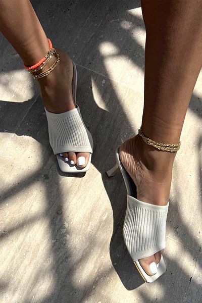 Bambi Tricotaj de piele Papuci de damă K 04688366582