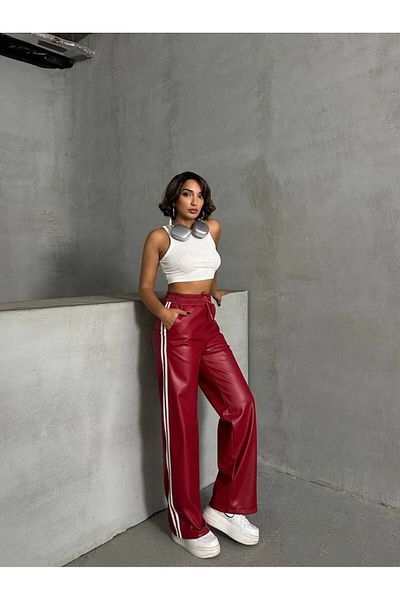 prova Leather Stripe Pants - Misspa24430