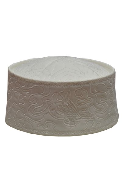 şahinbak Tuğra Molded Skullcap - Fes, Sarık, Mosque, Imam Fesi and Cübbe T124