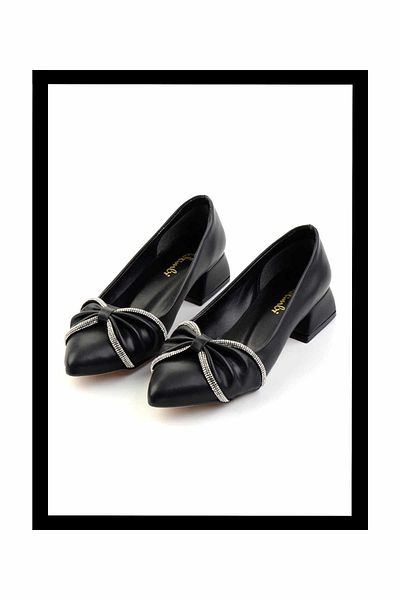 Bambi Black Women's Classic Heeled Shoes K 01039102109