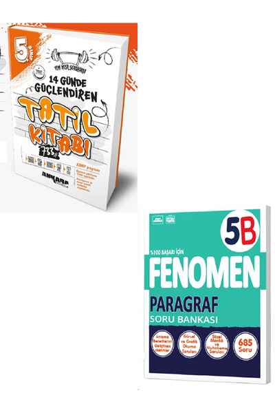 Açı Yayınları 5.Sınıf Ankara Güçlendiren  14 Günde Tatil Kitabı + 5.Sınıf Fen...