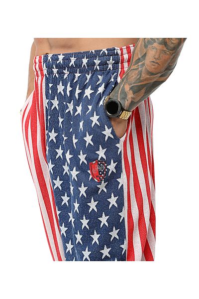 BGSM Loose Fit Sweatpants Patterned Baggy Cut Trousers BGSM PNT1381