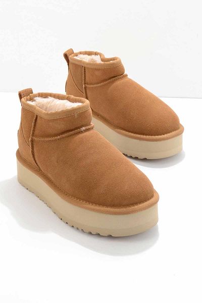 Hush Puppies حذاء بوت وجزمة نسائية من الجلد الطبيعي الجملي HP0144094302
