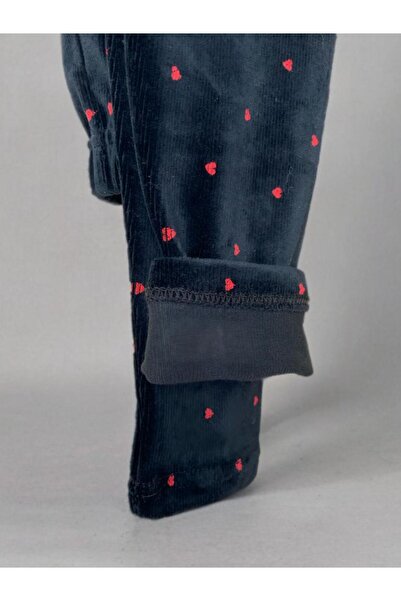 BOBSİ CO Kız Çocuk Kadife Fitilli Tayt