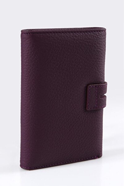 SEPTWOLVES Γυναικεία θήκη καρτών και πορτοφόλι Galata από γνήσιο δέρμα με μεταλλική λεπτομέρεια