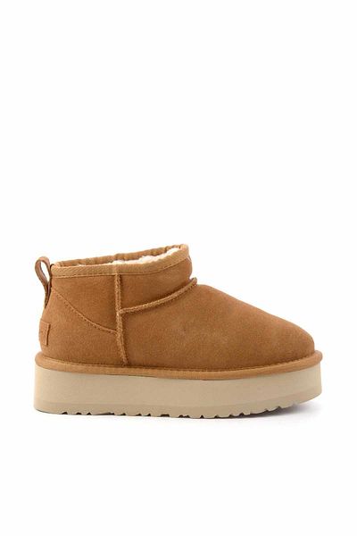 Hush Puppies حذاء بوت وجزمة نسائية من الجلد الطبيعي الجملي HP0144094302
