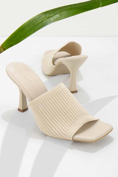 Bambi Tricotaj de piele Papuci de damă K 04688366582
