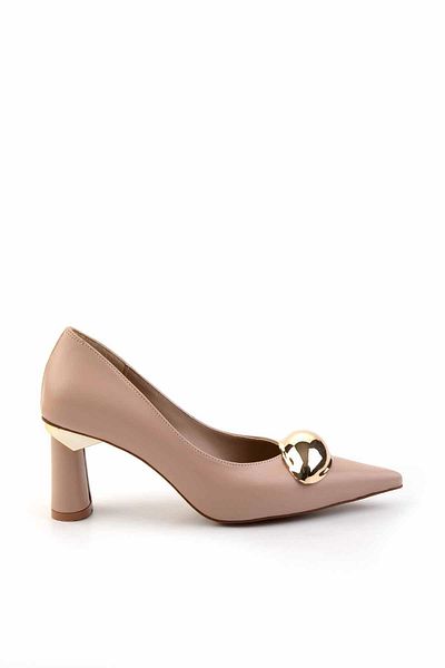 Bambi Pantofi cu toc pentru femei Nude Color Classic - K 01188053009