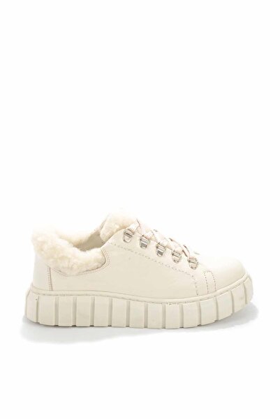 Bambi Bej Leather Kadın Casual Ayakkabı K01122003103