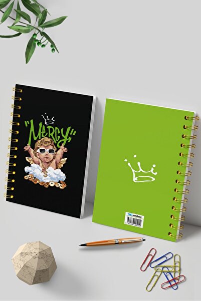 Tofi A5 Spiralli Kalın Kapak Mercy Not Defteri 15x21cm