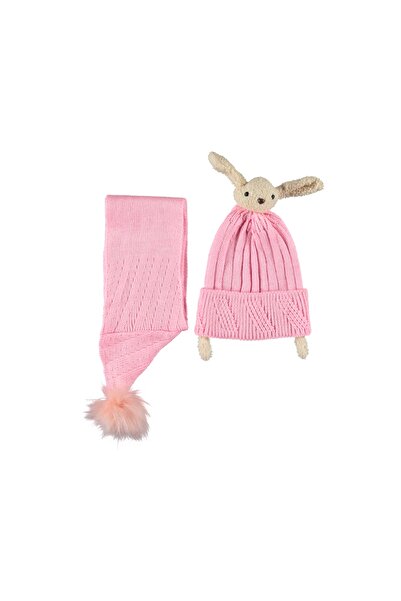 Kitti Kız Çocuk (4-8 Yaş) 2'li Atkı Bere Seti 20029