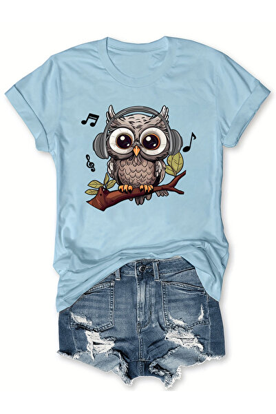 Lider Leather Tricou oversize imprimat din bumbac și poliester - confortabil ...