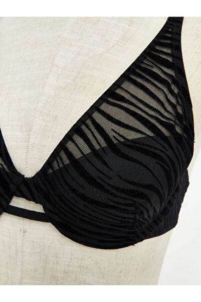 LC Waikiki Black Underwire Unpadded Patterned T-Shirt Bra