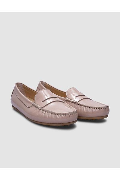 Cabani Powder Patent Leather Women's Loafer - 100% Genuine Leather