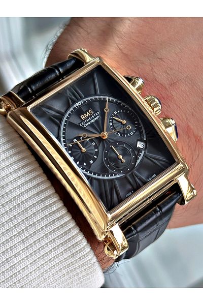Romanson Function Special Design Leather Cord Steel Case Men's Wrist Watch 1566.08