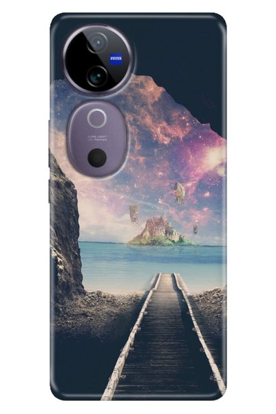 Cekuonline جراب Vivo V40 5G مصنوع من السيليكون المطبوع بنمط Vivo V40