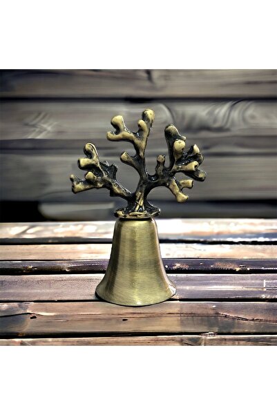 Mercan Tasarım Atölyesi Mercan Tepeli Metal Çan Mum Söndürücü-eskitme(ANTİK)