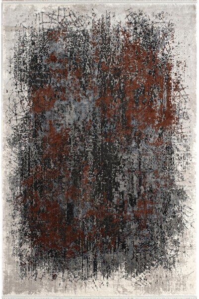 Royal Halı Bearny Td03a Lacivert Bakır Viskon Akrilik Yumuşak Dokulu Modern Eskitme Halı Karademir Home