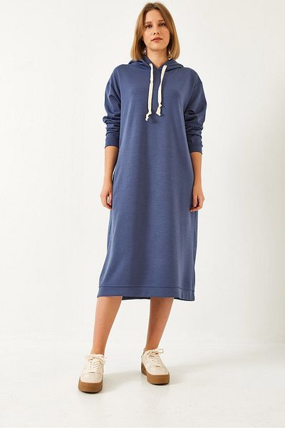 Bianco Lucci Жіноче плаття Capison Basic Long Sweat Dress 8074 60351328