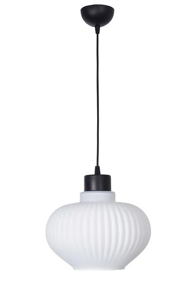 Modavize Sahra Modern Design White Glass Living Room - Kitchen - Cafe Single Chandelier