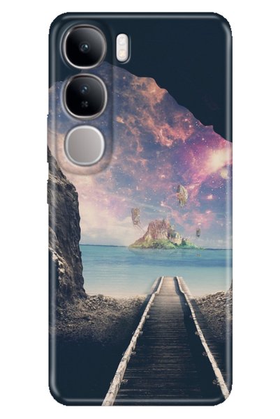 Cekuonline جراب Vivo V40 Lite V40 Lite منقوش من السيليكون TPU مطبوع عليه مسار...