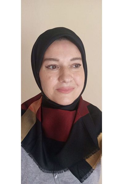 İskeçe Exclusive Black Shiny Stripe Detailed Scarf in Special Box
