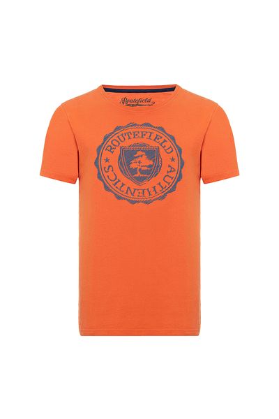 ROUTEFIELD Men's Trevor Orange T-Shirt